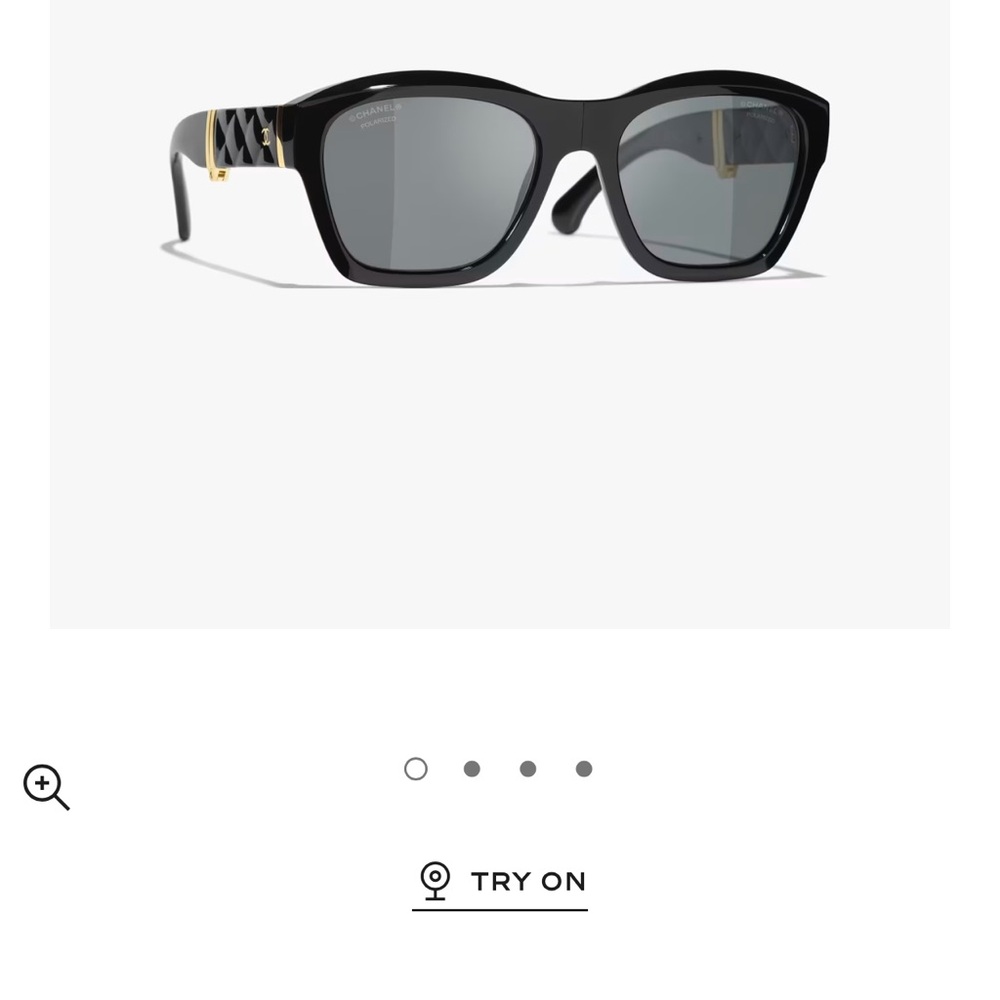 CHANEL Black and Gold Glasses with Modern Design